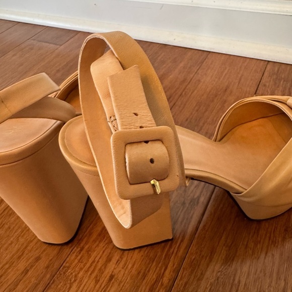 Revolve Brooklyn Heel in Nude RAYE Ankle Strap Platform Size 9.5 - Picture 5 of 13